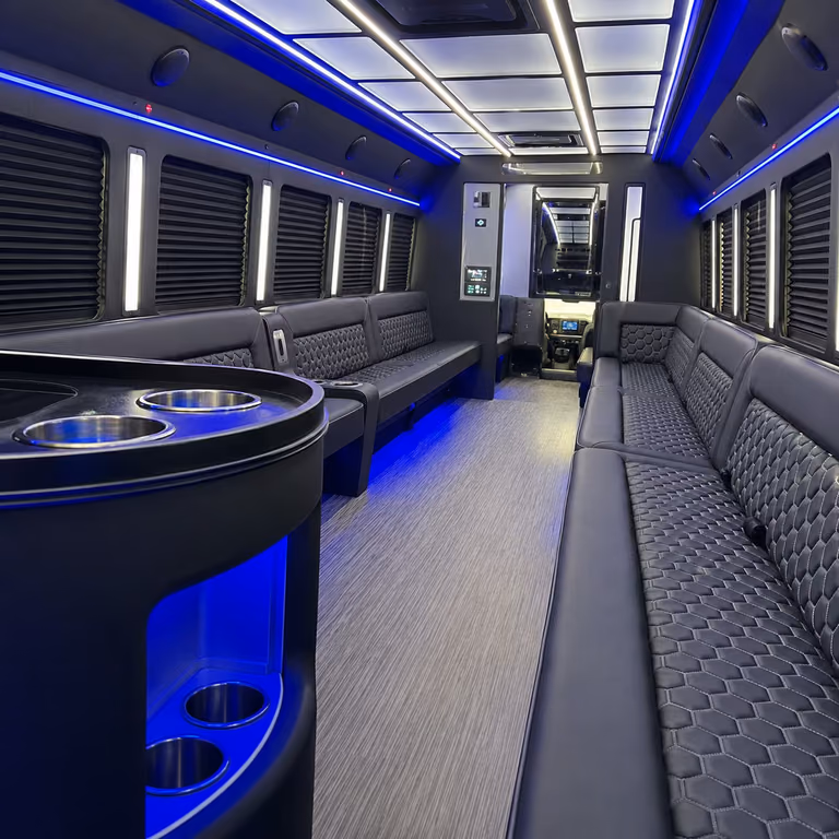 partybus.com party bus interior