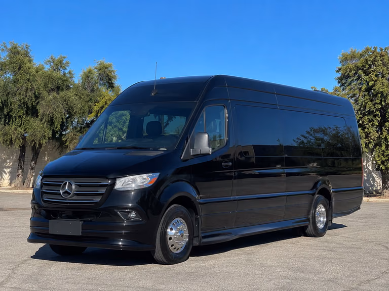 partybus.com sprinter van exterior