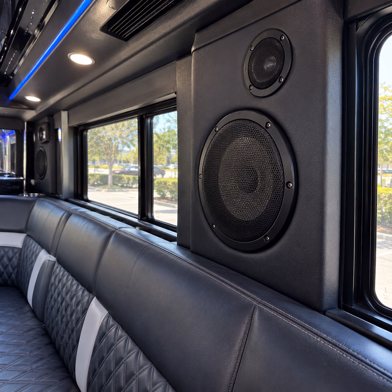 party bus sound system
