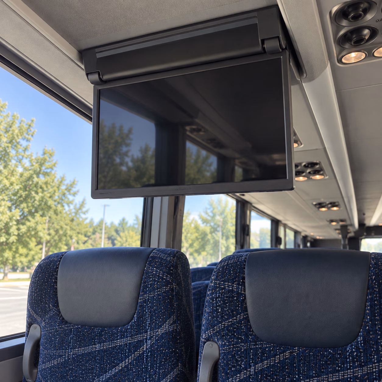 charter bus tv monitors