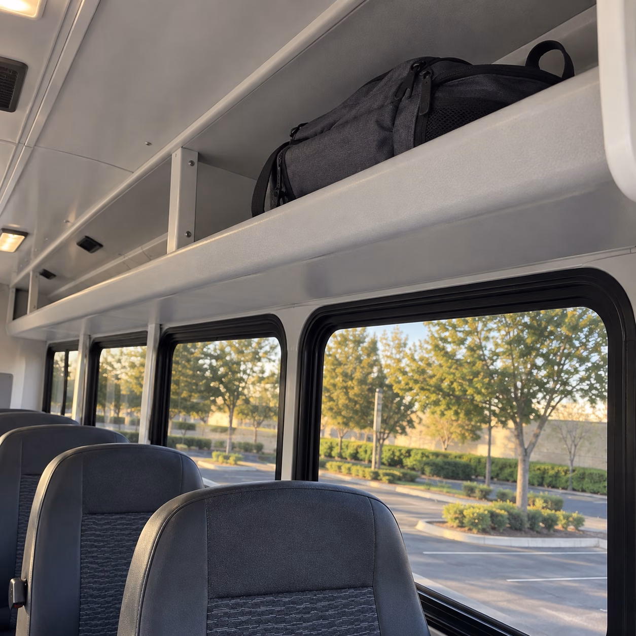 minibus overhead storage