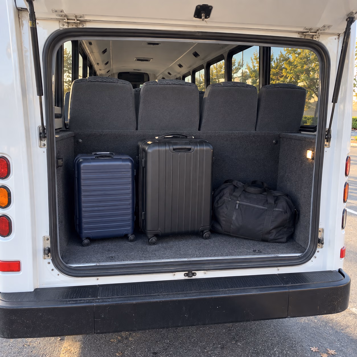 minibus rear storage