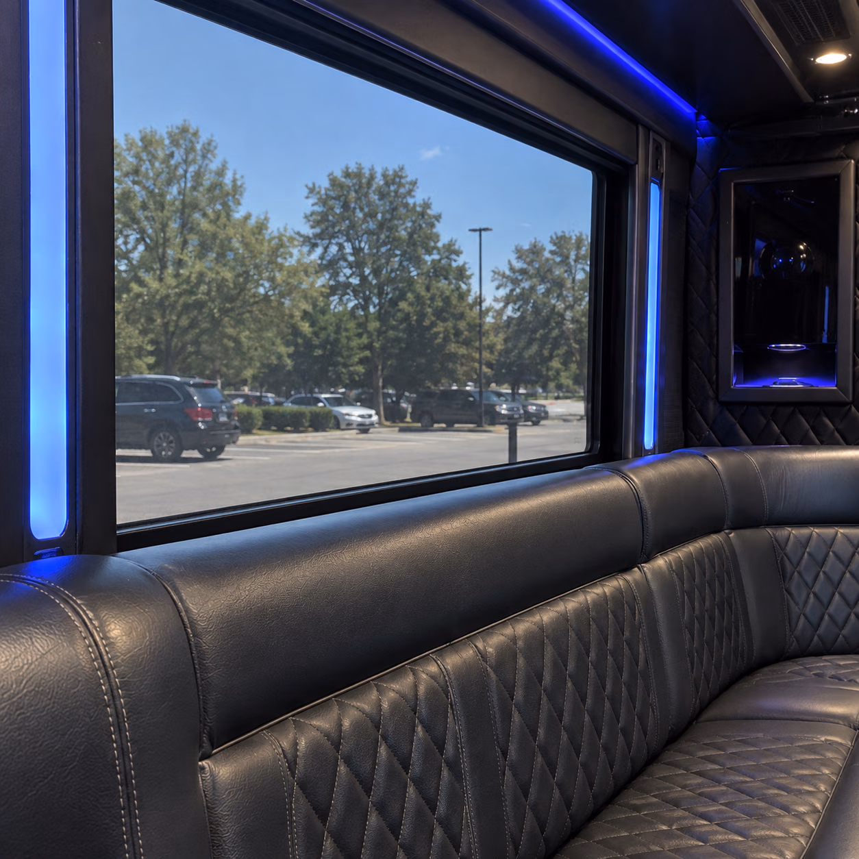 party bus tinted windows