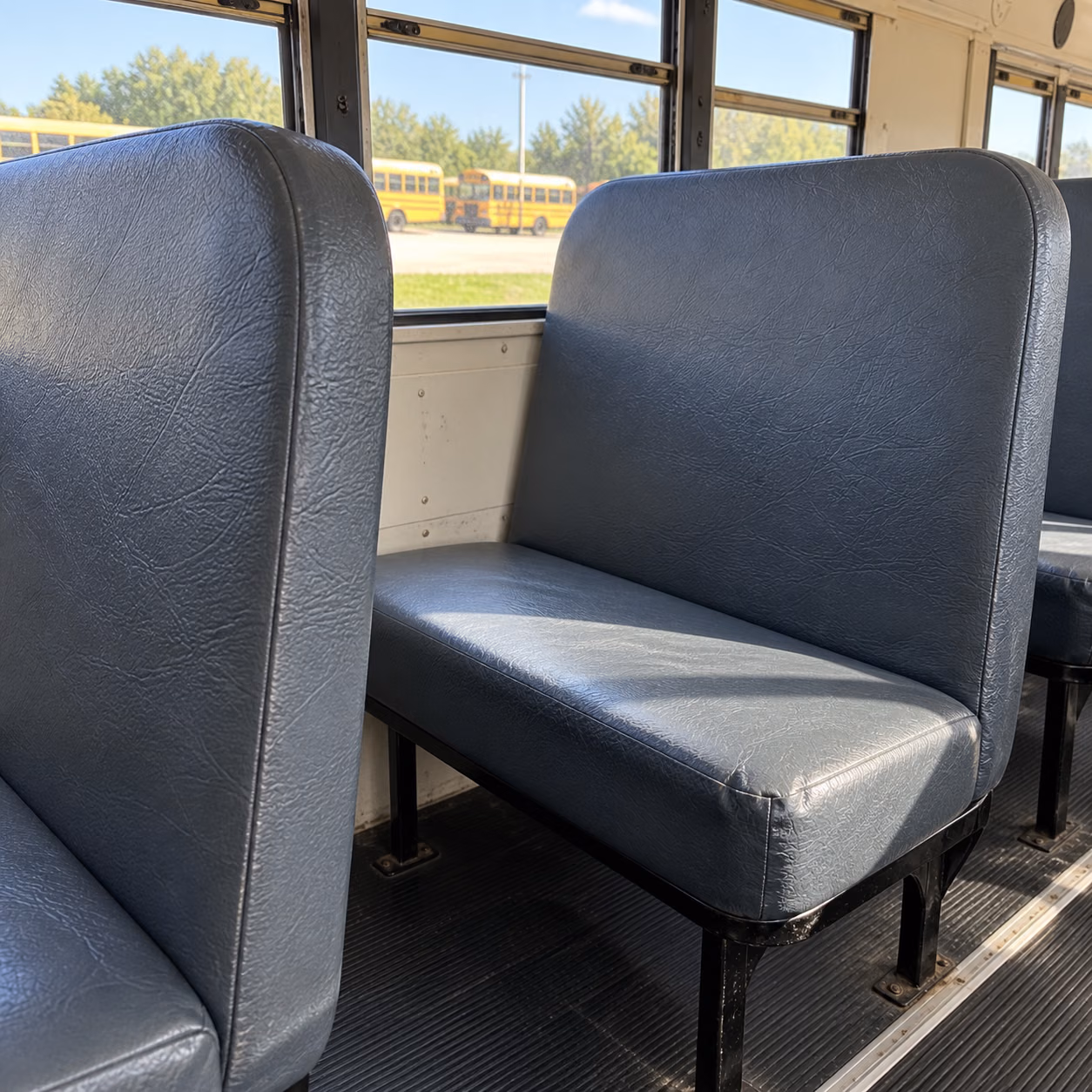 school bus bench seating