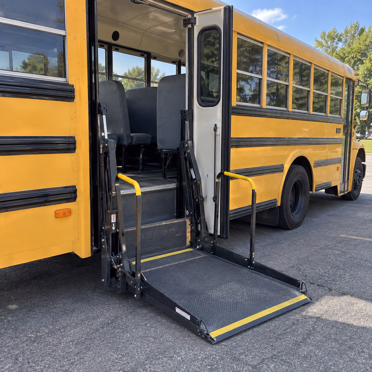 school bus wheelchair lift
