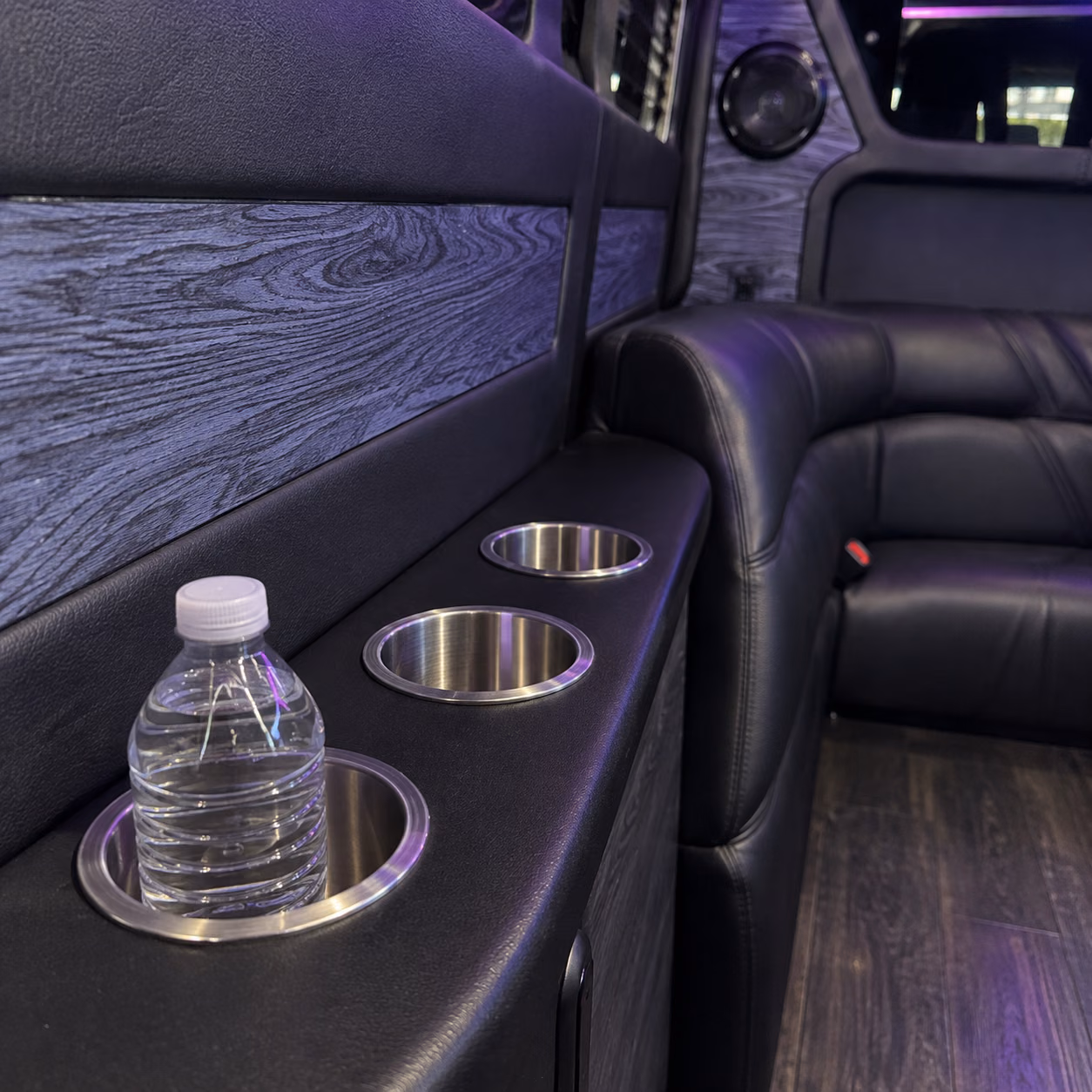 sprinter limo cup holders