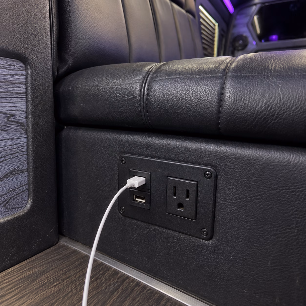 sprinter limo power outlets
