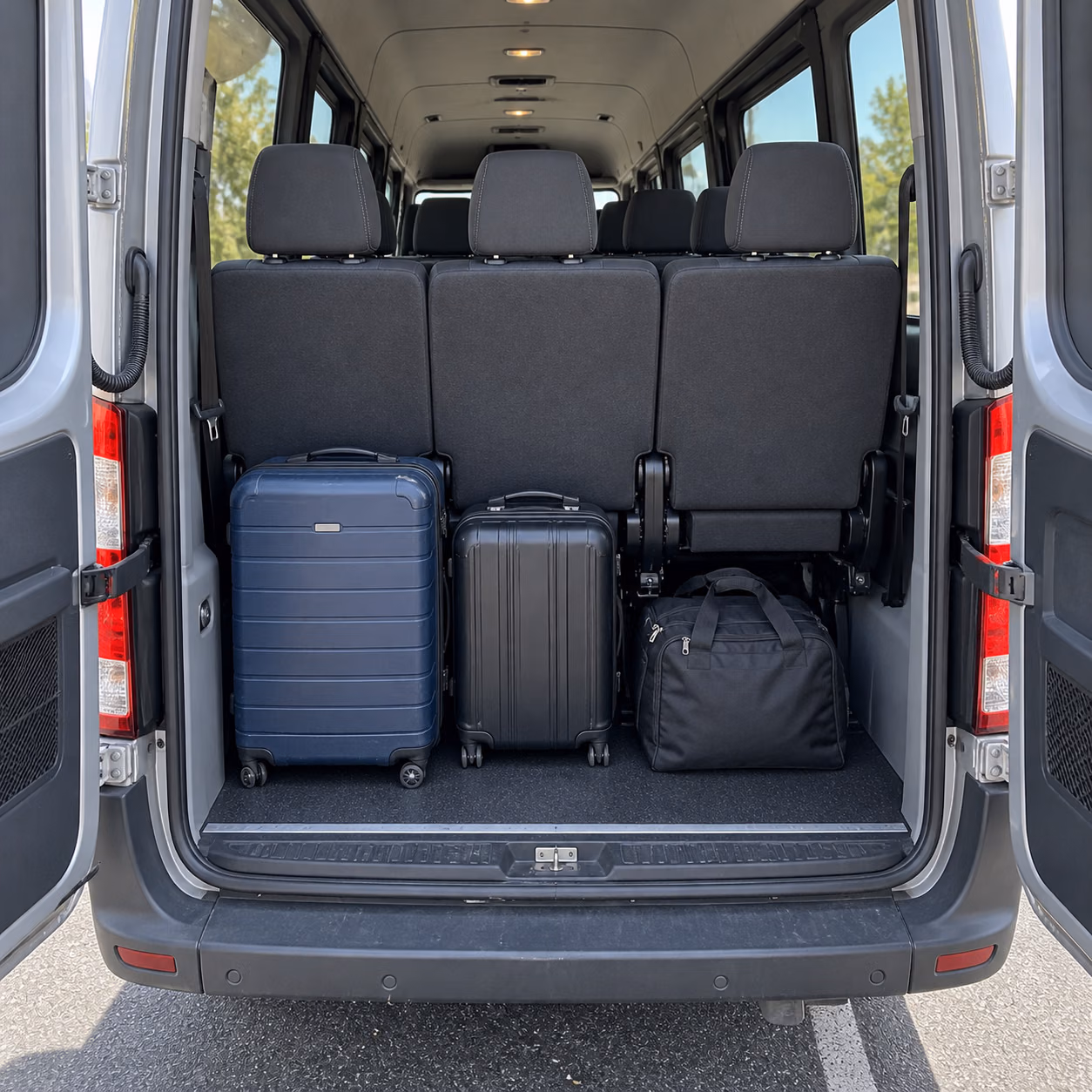 sprinter van luggage space