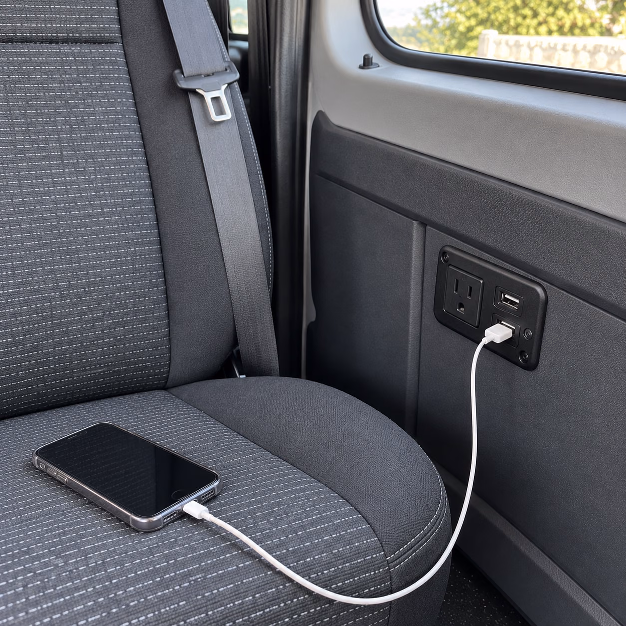 sprinter van usb and power outlets
