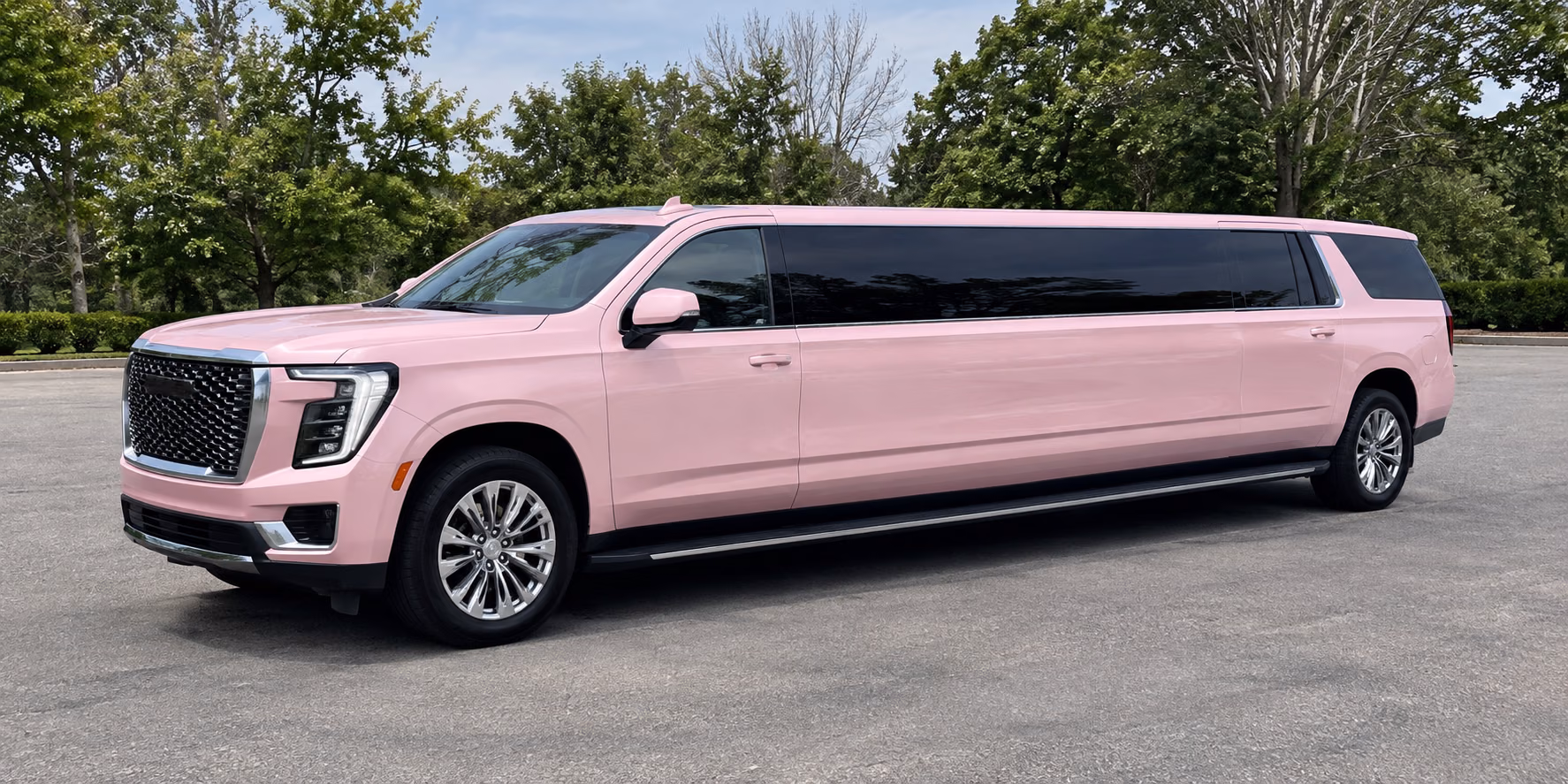 limousine every color including pink