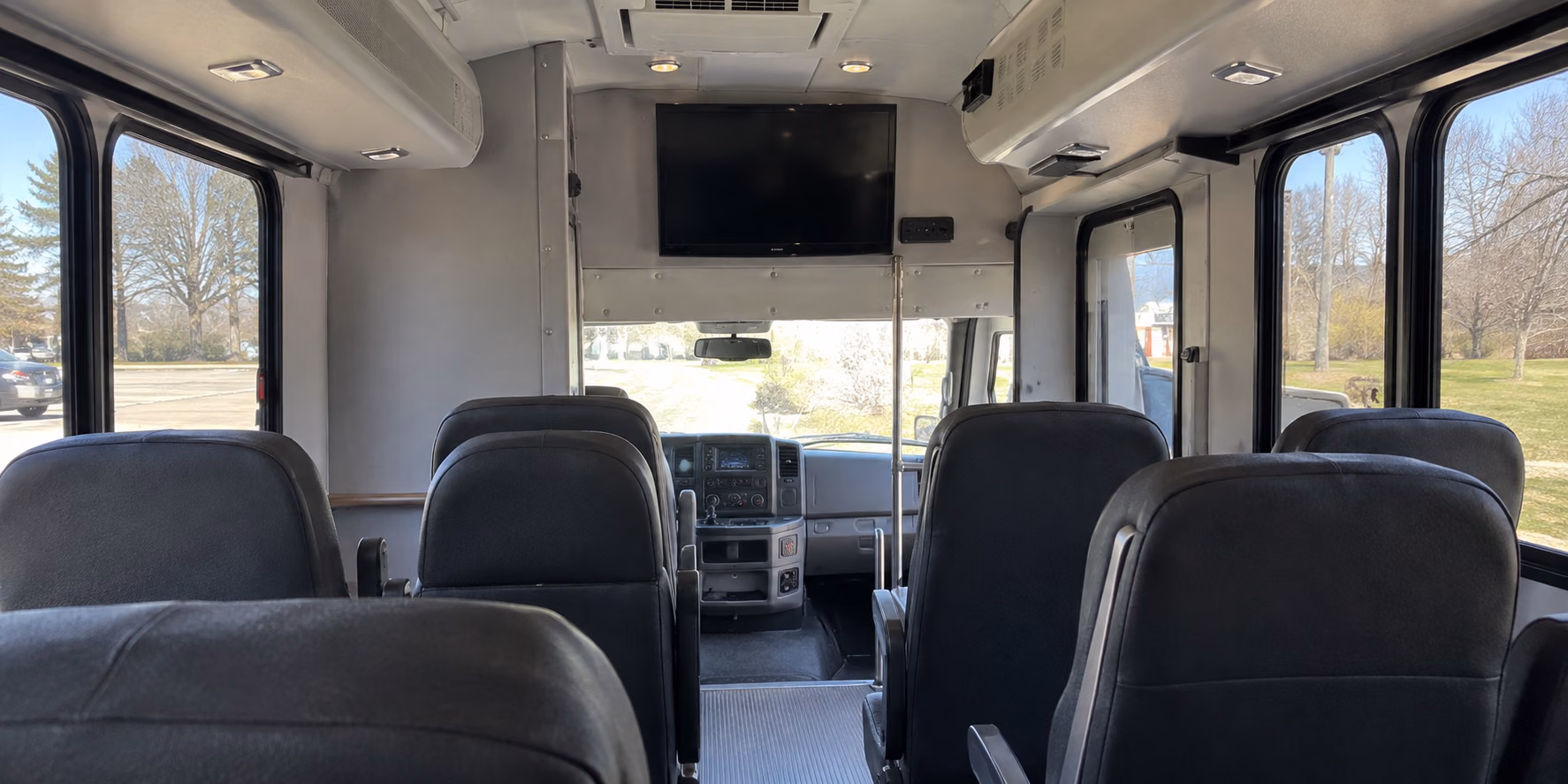 minibus flat screen monitors with dvd or hdmi input