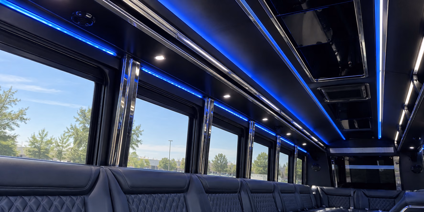 party bus color changing led lighting