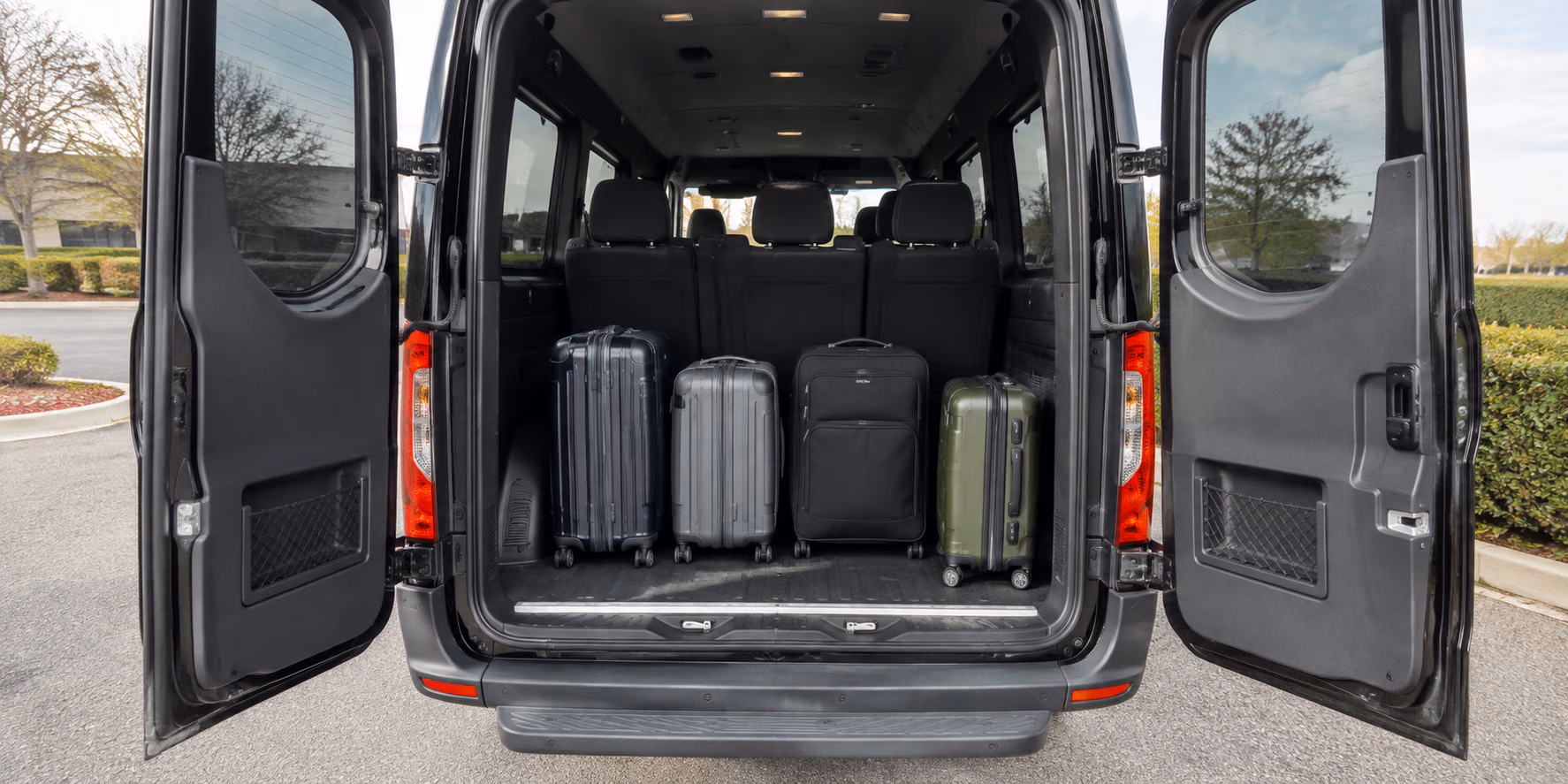 sprinter van rear luggage storage