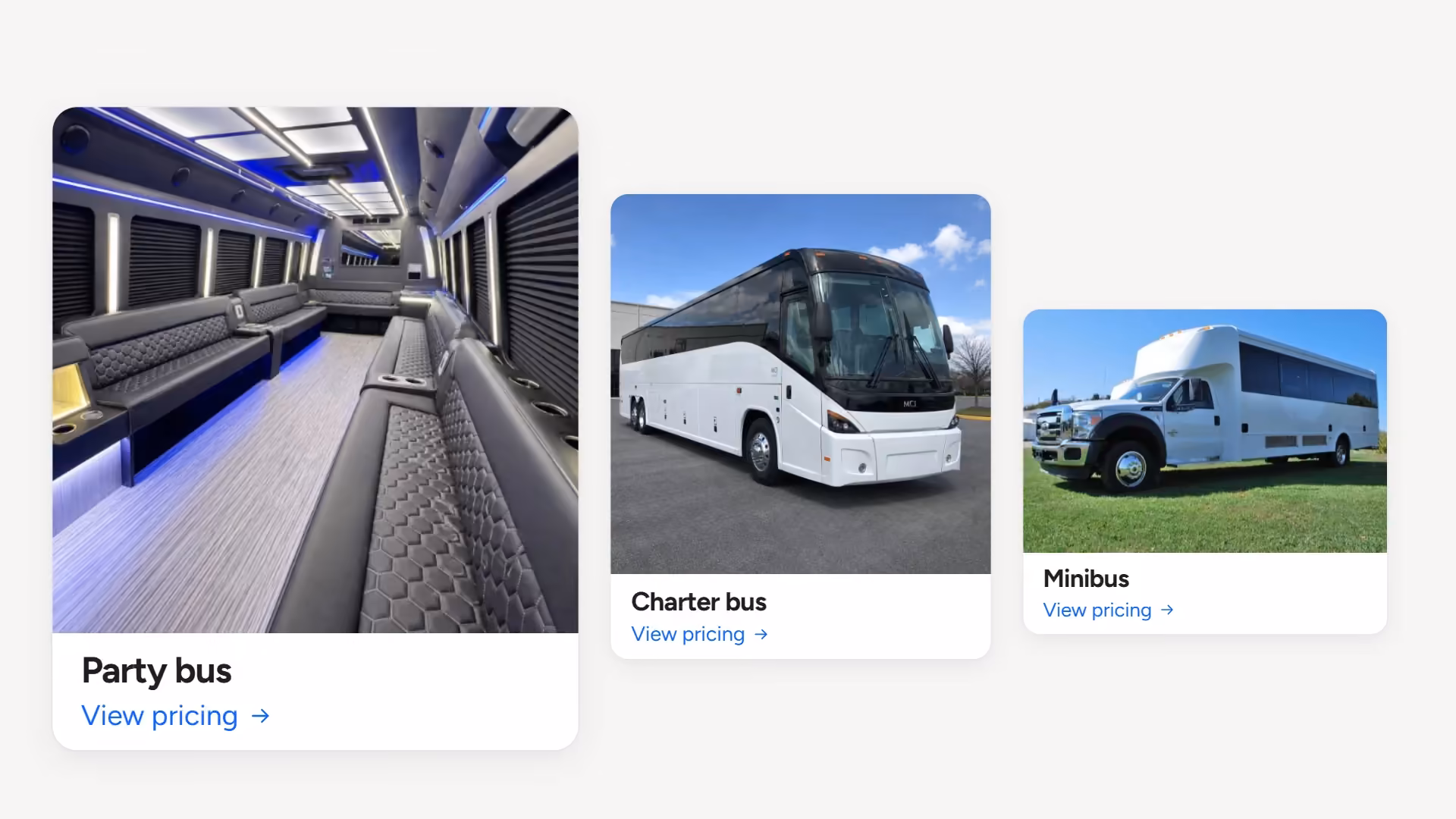 Making renting a bus in any us city easy