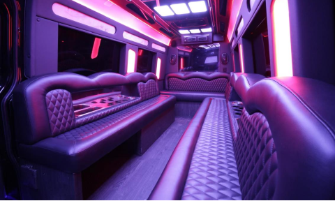 small party bus interior