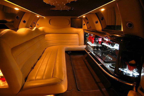 black limo interior