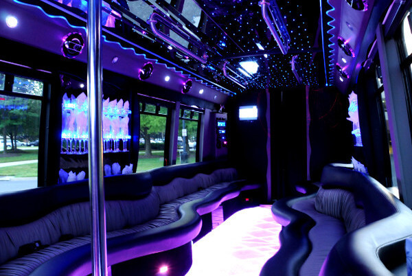 18 passenger party bus interior