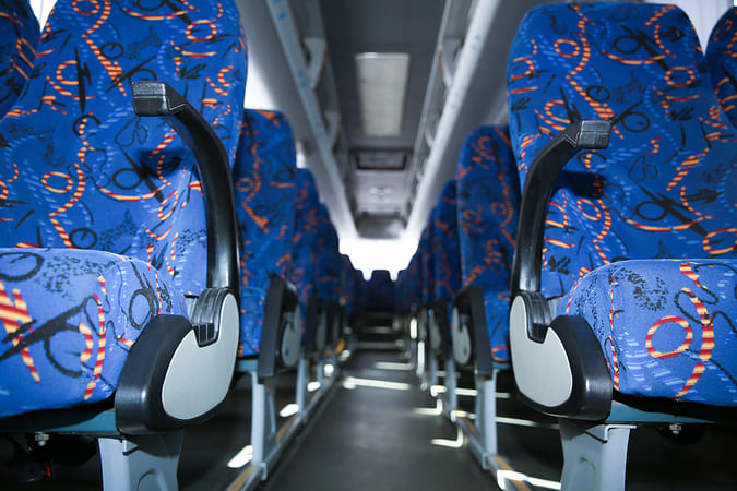 47 56 Passenger Charter Buses Interior